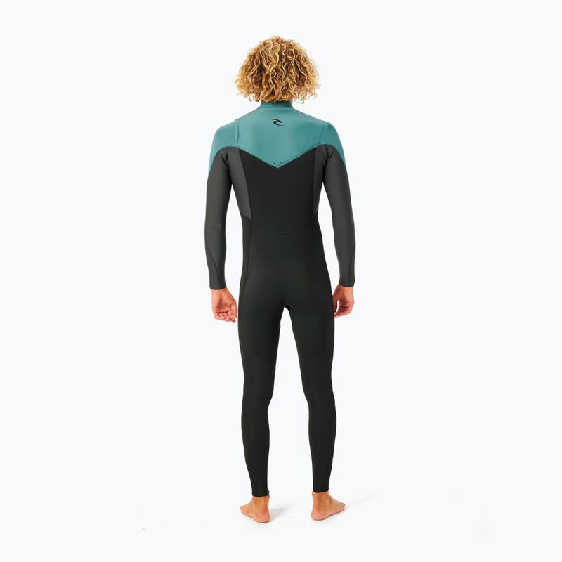 Rip Curl vyriškas D/Patrol Perf C/Zip 4/3 mm GB M 8088 black/green maudymosi kostiumėlis 15NMFS 2