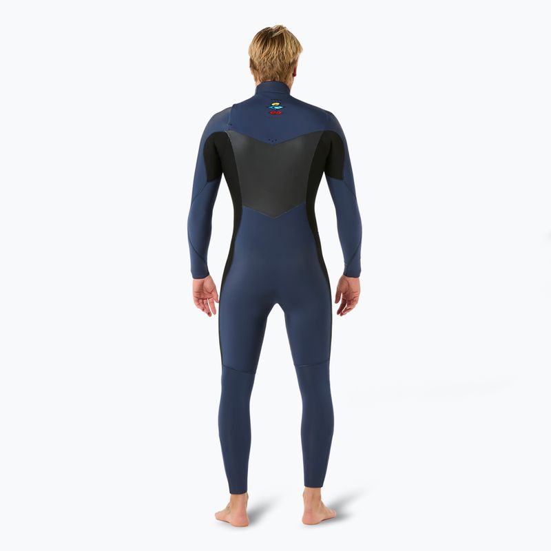 Vyriška Rip Curl Dawn Patrol 3/2 mm Chest Zip dark navy plaukimo puta 2