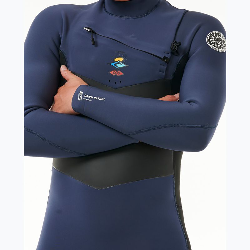 Vyriška Rip Curl Dawn Patrol 3/2 mm Chest Zip dark navy plaukimo puta 5