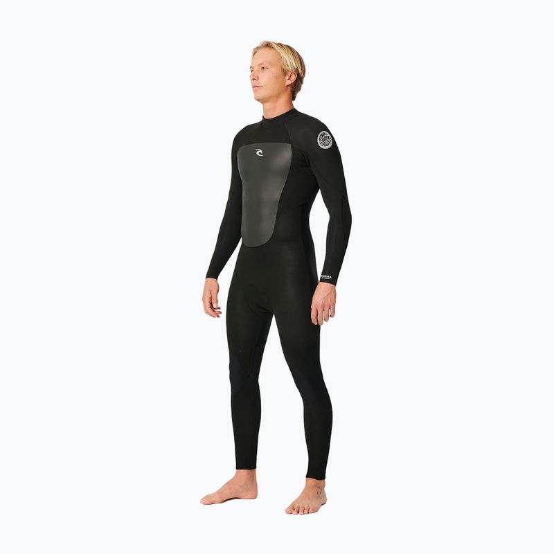 Rip Curl Omega 4/3 mm GB BZ Steamer juodas vyriškas hidrokostiumas 2