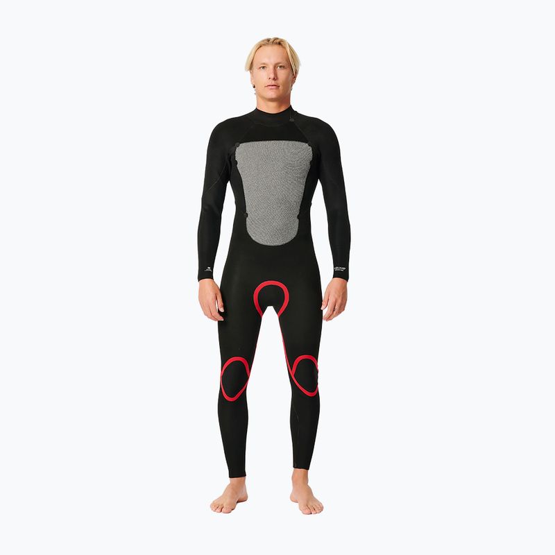 Rip Curl Omega 4/3 mm GB BZ Steamer juodas vyriškas hidrokostiumas 4