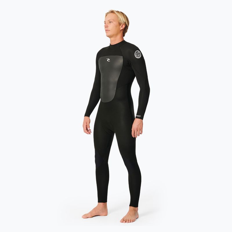 Vyriškas plaukimo hidrokostiumas Rip Curl Omega 3/2 mm Gb Bz Steamer black 2