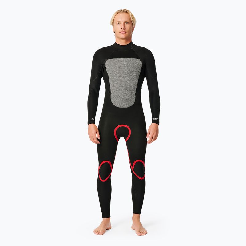 Vyriškas plaukimo hidrokostiumas Rip Curl Omega 3/2 mm Gb Bz Steamer black 4