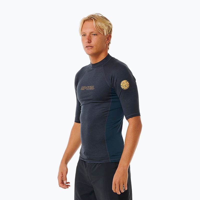 Vyriški plaukimo marškinėliai Rip Curl Dawn Patrol UPF Performance navy marle 4