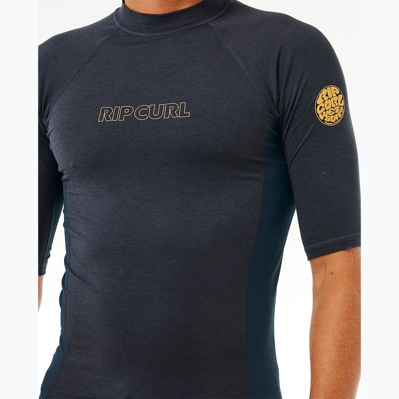 Vyriški plaukimo marškinėliai Rip Curl Dawn Patrol UPF Performance navy marle 5