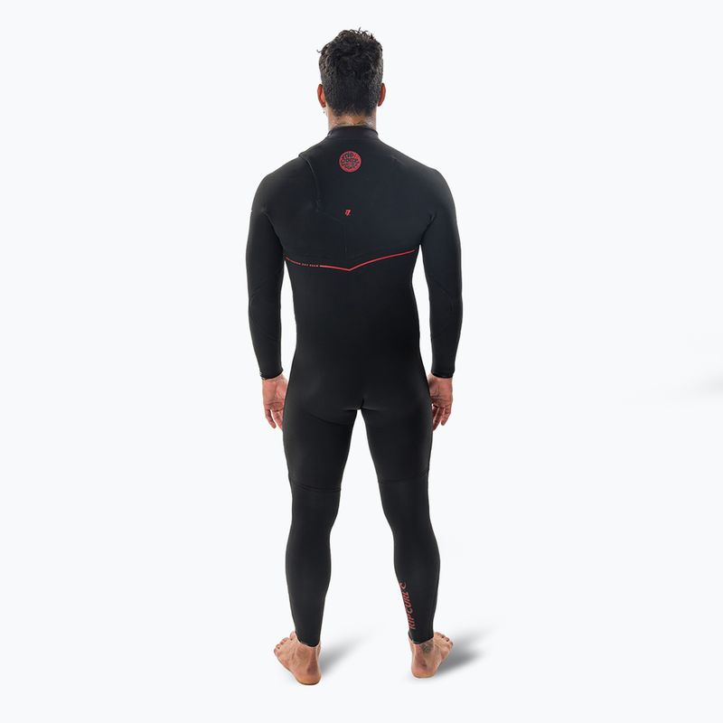 Vyriškas plaukimo hidrokostiumas Rip Curl Flashbomb Fusion 4/3 mm Zip Free black 2