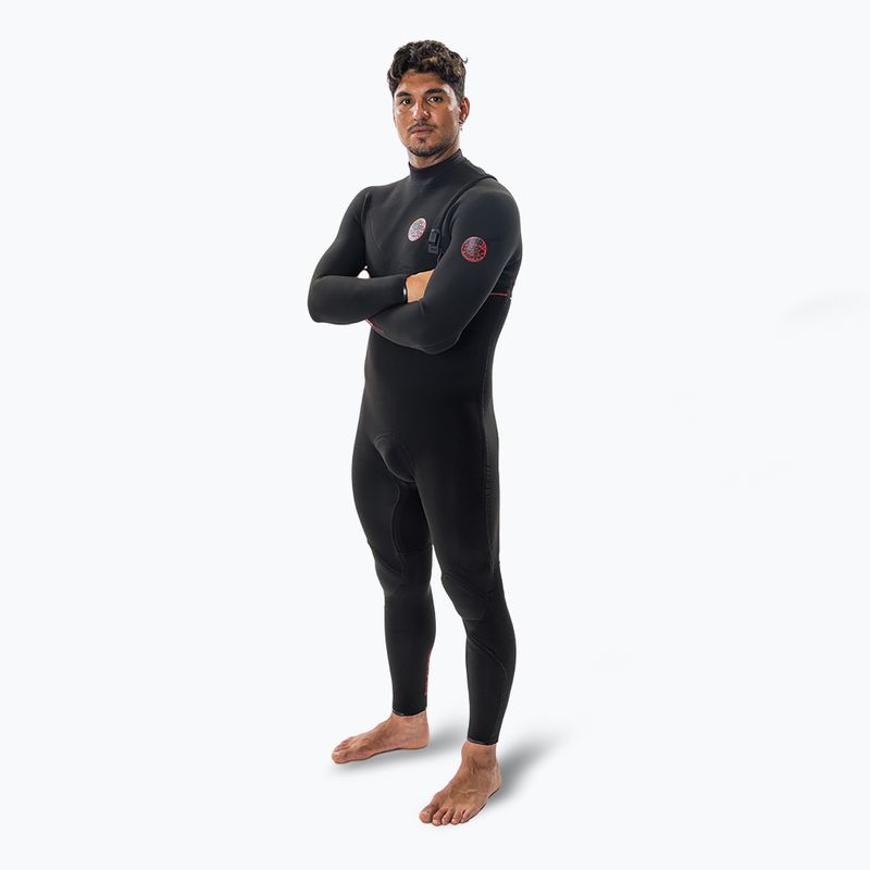 Vyriškas plaukimo hidrokostiumas Rip Curl Flashbomb Fusion 4/3 mm Zip Free black 3