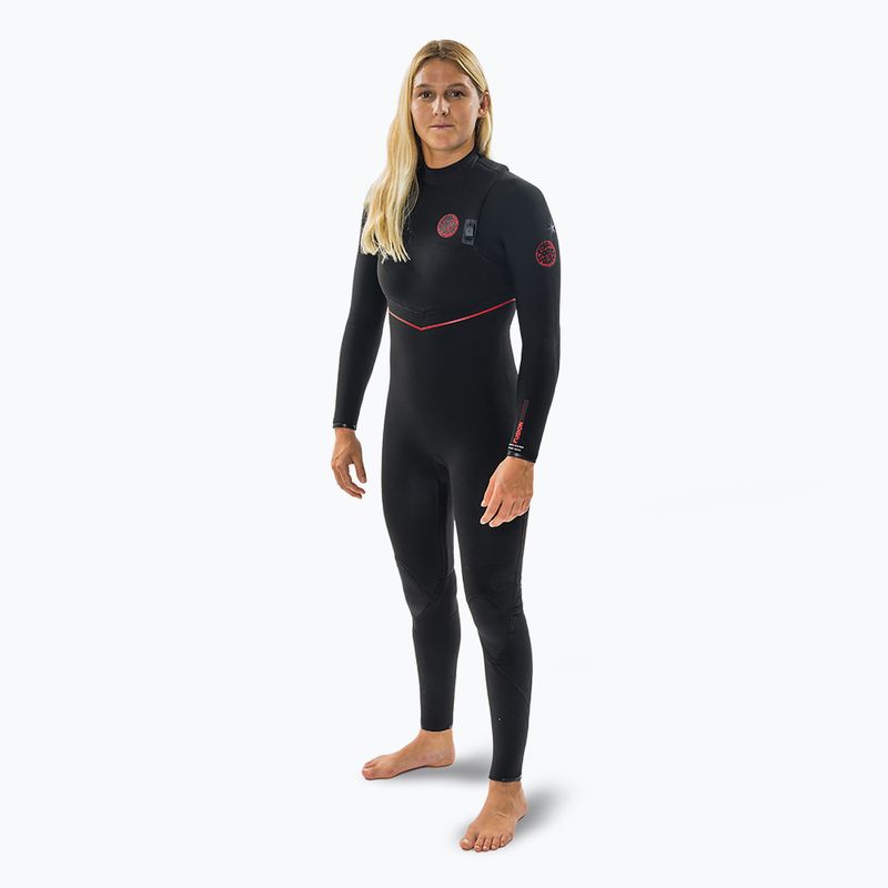 Moteriškas plaukimo hidrokostiumas Rip Curl Flashbomb Fusion 3/2 mm Zip Free black 3