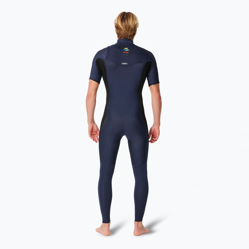 Vyriškas plaukimo hidrokostiumas Rip Curl Dawn Patrol Performance 2/2 mm Chest Zip dark navy 2