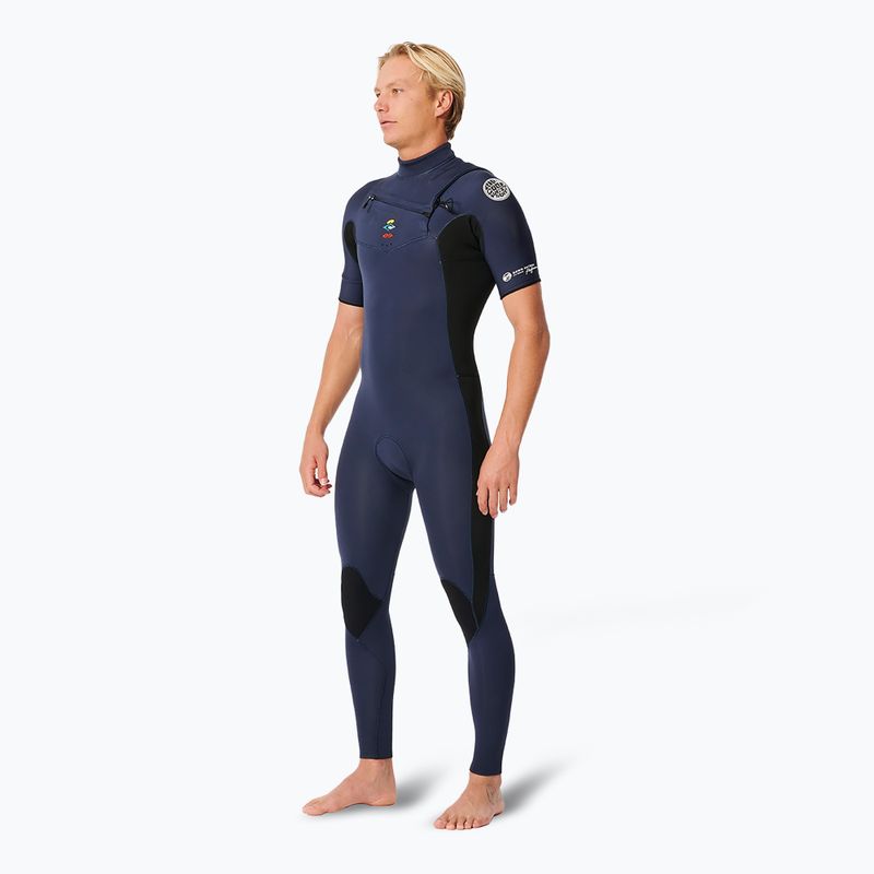 Vyriškas plaukimo hidrokostiumas Rip Curl Dawn Patrol Performance 2/2 mm Chest Zip dark navy 3