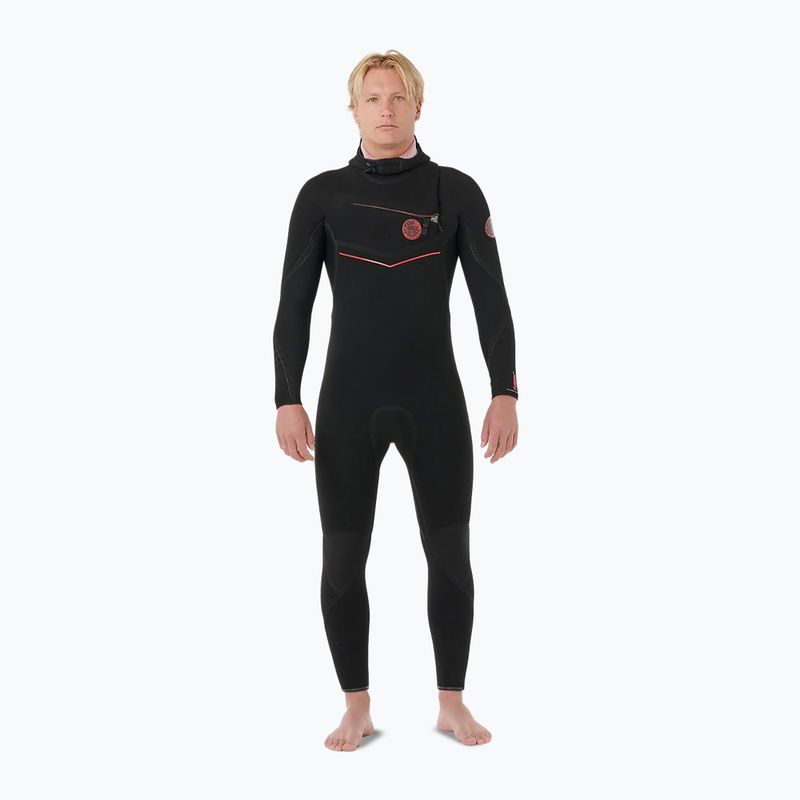 Vyriškas plaukimo hidrokostiumas Rip Curl Flashbomb Fusion 5/3mm Zip Free black
