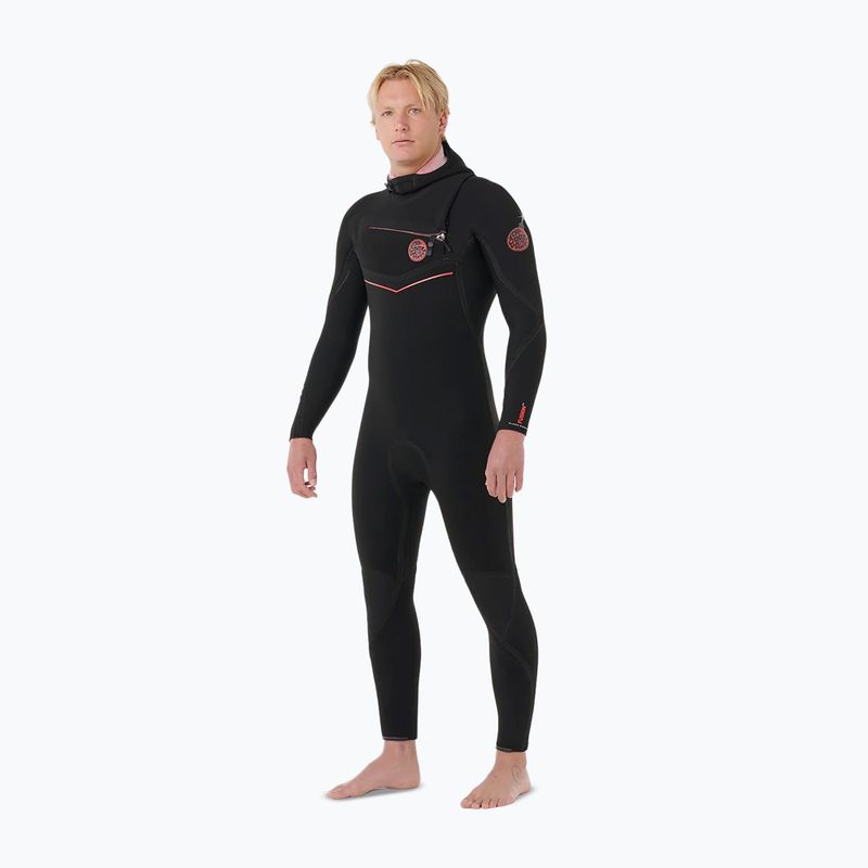Vyriškas plaukimo hidrokostiumas Rip Curl Flashbomb Fusion 5/3mm Zip Free black 3