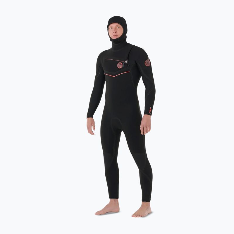 Vyriškas plaukimo hidrokostiumas Rip Curl Flashbomb Fusion 5/3mm Zip Free black 4