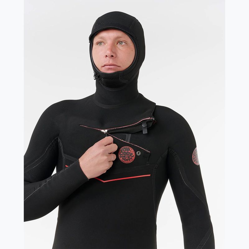 Vyriškas plaukimo hidrokostiumas Rip Curl Flashbomb Fusion 5/3mm Zip Free black 6