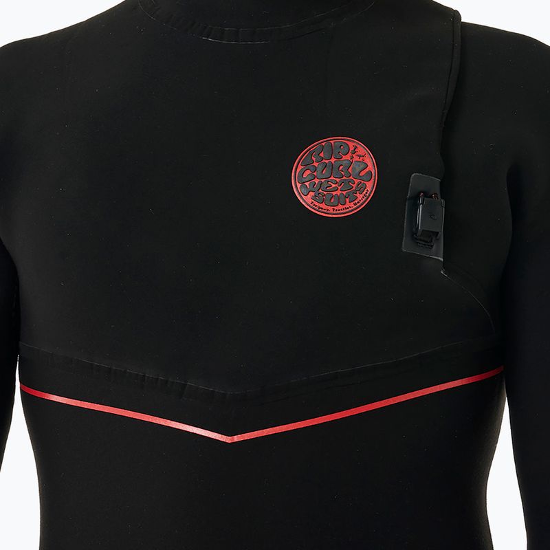 Vyriškas plaukimo hidrokostiumas Rip Curl Flashbomb Fusion 5/4mm Hooded Zip Free black 4