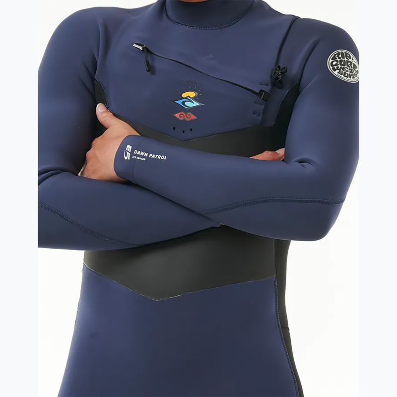 Moteriškas plaukimo hidrokostiumas Rip Curl Dawn Patrol 5/3mm Chest Zip dark navy 3