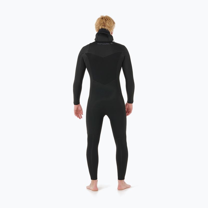 Vyriškas plaukimo kostiumas Rip Curl Dawn Patrol Cz Hood 5/4 mm black 3