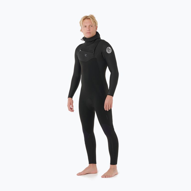Vyriškas plaukimo kostiumas Rip Curl Dawn Patrol Cz Hood 5/4 mm black 4