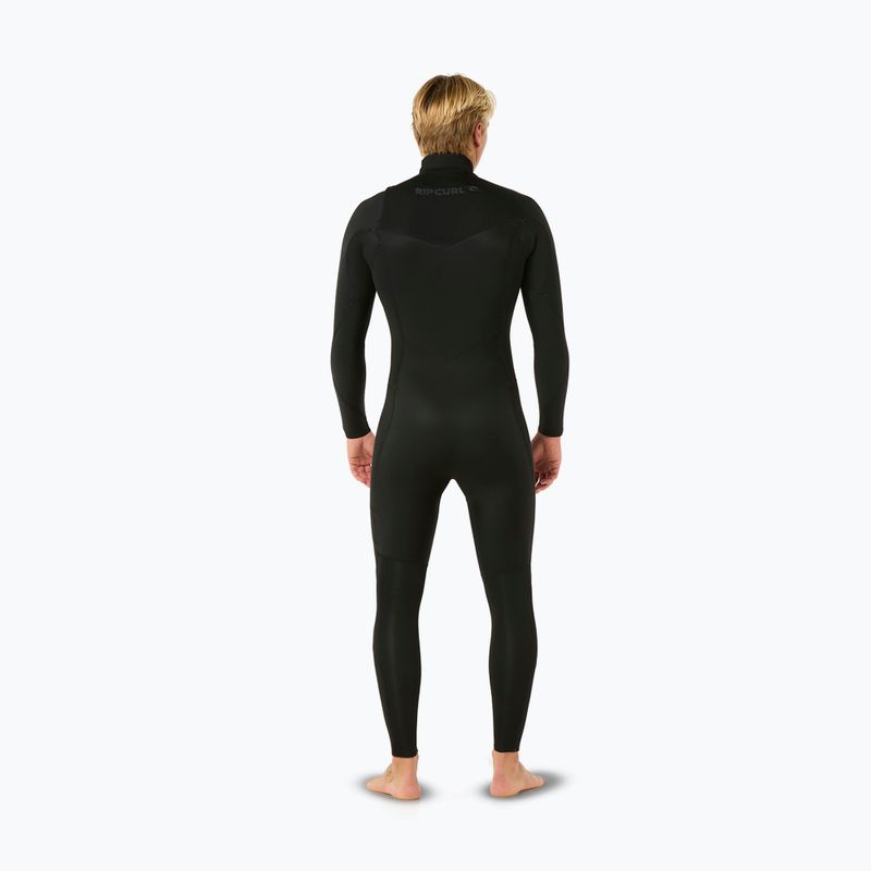 Vyriškas plaukimo hidrokostiumas Rip Curl Dawn Patrol 3/2 mm Chest Zip black 2