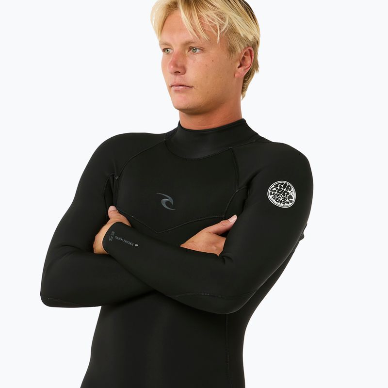 Vyriškas hidrokostiumas Rip Curl Dawn Patrol 4/3mm Back Zip black 5