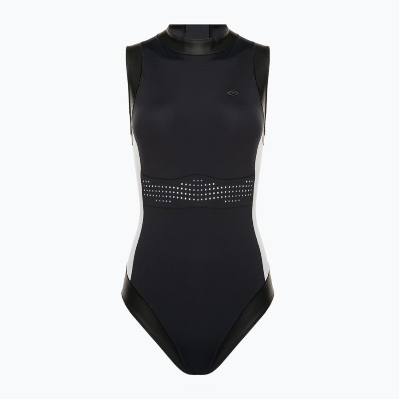 Rip Curl Mirage Ultimate Good 1 Piece 1000 moteriškas vientisas maudymosi kostiumėlis juoda ir balta 01FWSW