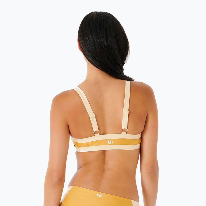 Rip Curl Mirage Colour Block Tri 146 geltonas maudymosi kostiumėlio viršus 06VWSW 5