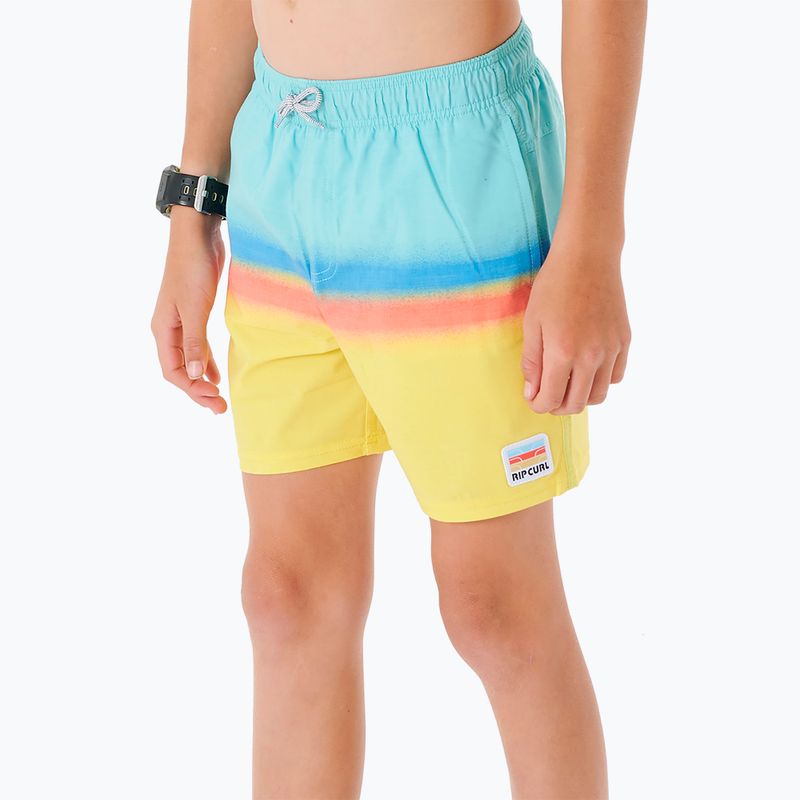 Rip Curl Surf Revival Volley vaikiški šortai 46 blue/yellow 027BBO 5