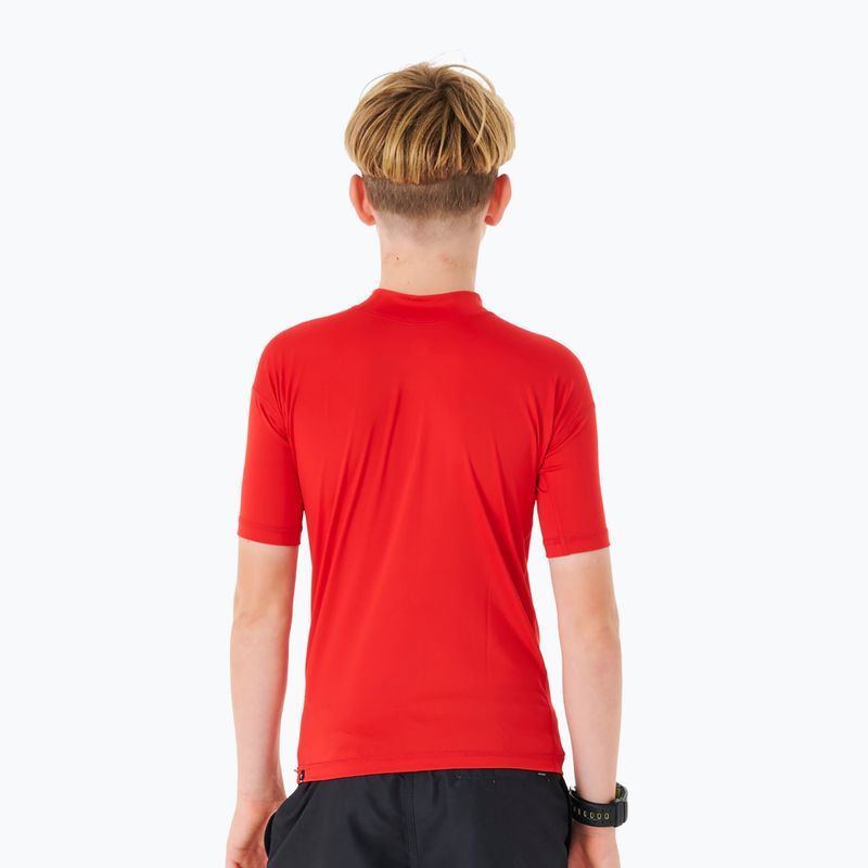 Rip Curl Corps Rash Vest vaikiški maudymosi marškinėliai 40 red 11NBRV 2
