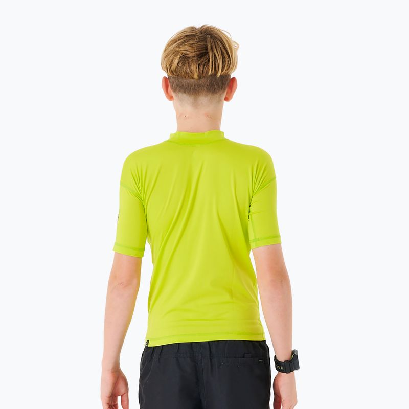 Rip Curl Corps Rash Vest vaikiški maudymosi marškinėliai 4078 green 11NBRV 2