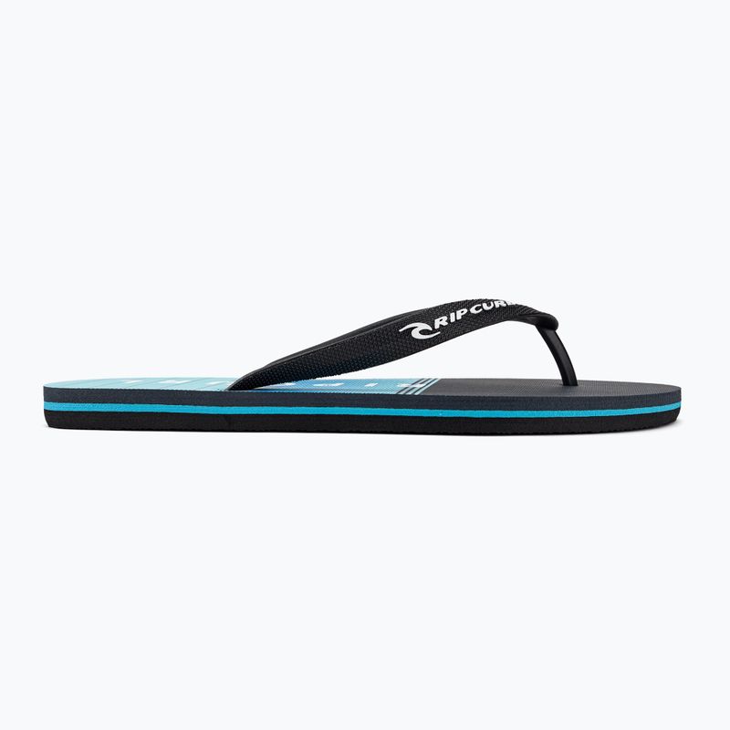 Vyriškos šlepetės Rip Curl Breaker Open Toe 107 juoda ir mėlyna 19XMOT 2