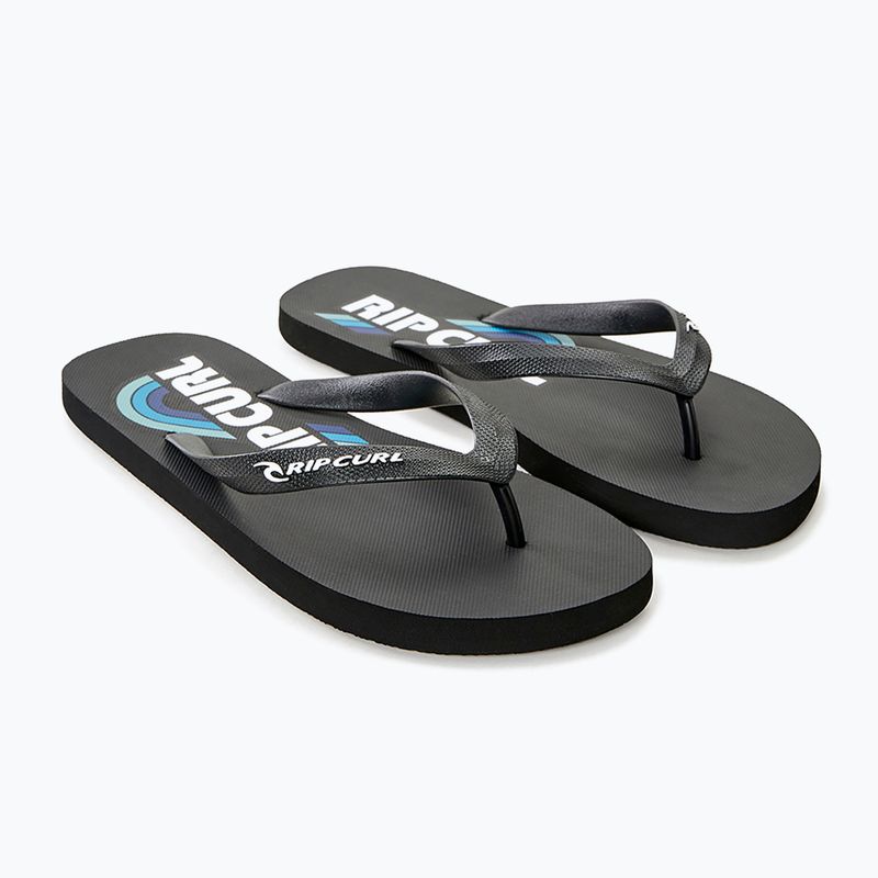 Vyriškos šlepetės Rip Curl Surf Revival Logo Open Toe Flip Flops 6244 black 19YMOT 9