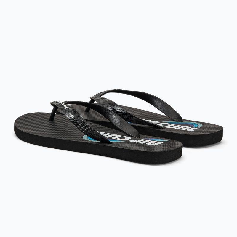 Vyriškos šlepetės Rip Curl Surf Revival Logo Open Toe Flip Flops 6244 black 19YMOT 3