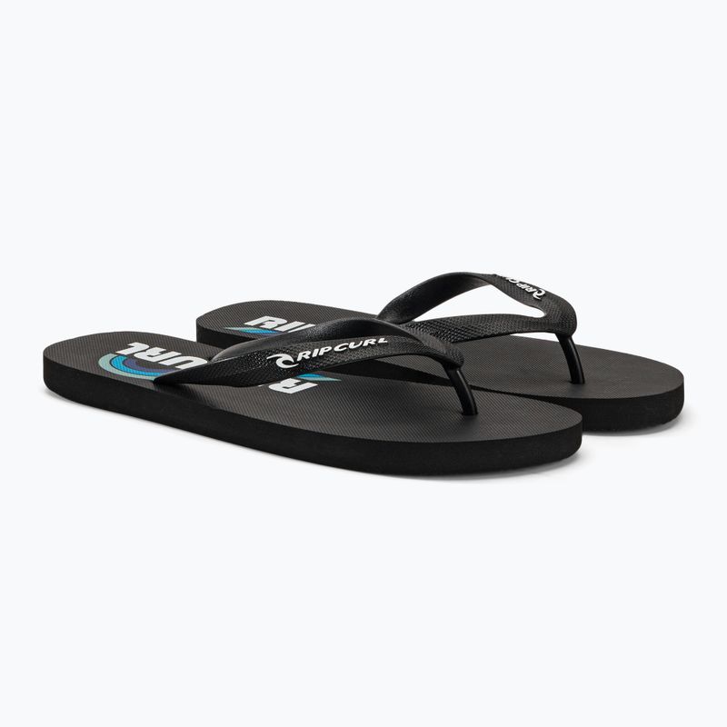 Vyriškos šlepetės Rip Curl Surf Revival Logo Open Toe Flip Flops 6244 black 19YMOT 4