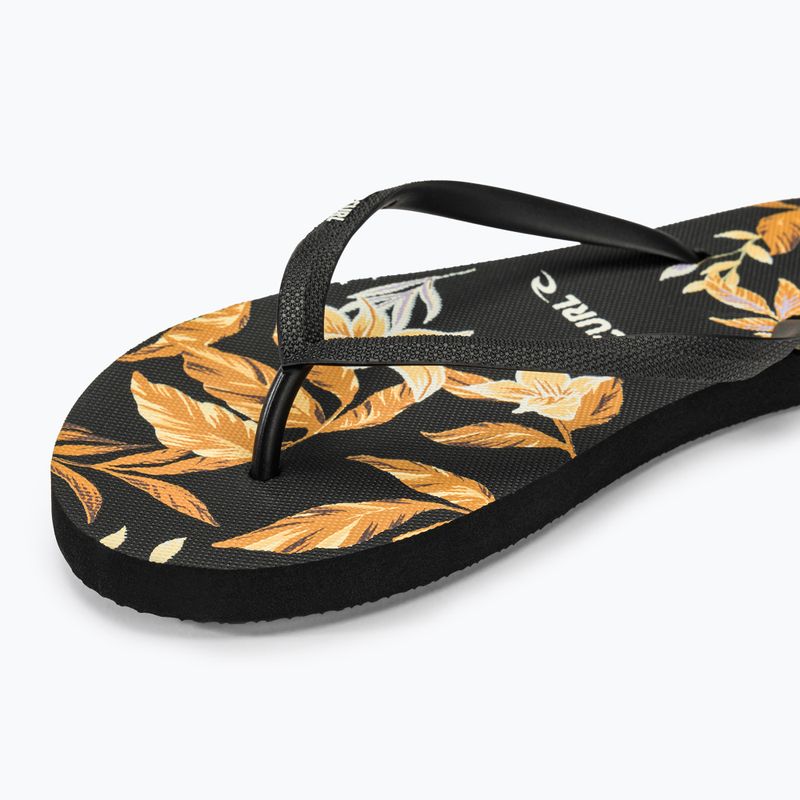 Moteriškos šlepetės per pirštą Rip Curl La Isla Bloom Open Toe black 7