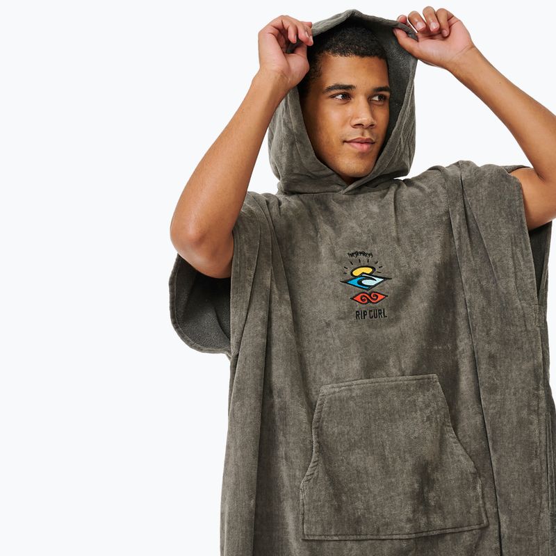 Vyriškas pončas Rip Curl Logo Hooded grey 5