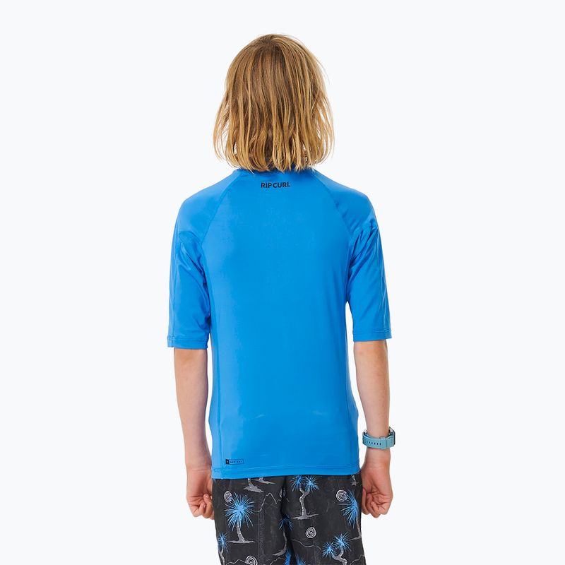 Vaikiški plaukimo marškinėliai Rip Curl Lycra Brand Wave UPF blue gum 3