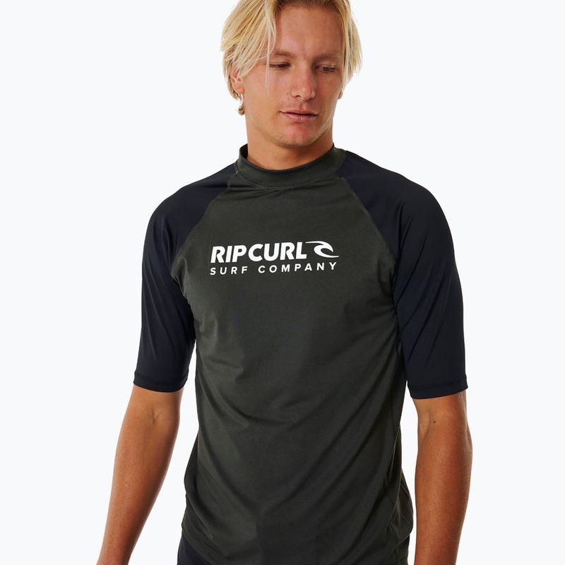 Vyriški plaukimo marškinėliai Rip Curl Shock UPF black marle 5