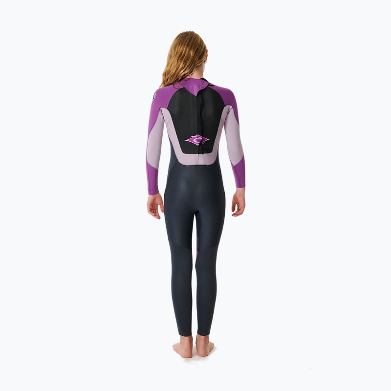 Vaikiškas plaukimo putplastis Rip Curl Omega 5/3mm Back Zip GB Jr purple 2