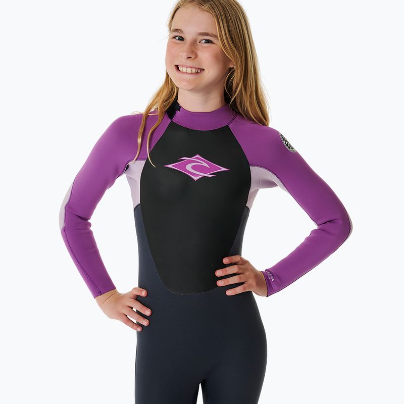 Vaikiška plaukimo putplastis Rip Curl Omega 5/3mm Back Zip GB Jr purple 5