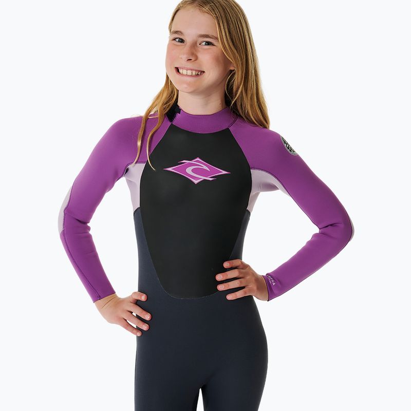 Vaikiškas plaukimo hidrokostiumas Rip Curl Omega 3/2 Back Zip purple 4