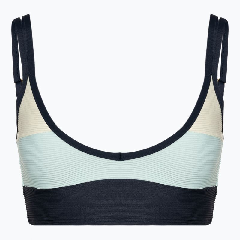 Maudymosi kostiumėlio viršus Rip Curl Block Party Spliced Crop navy