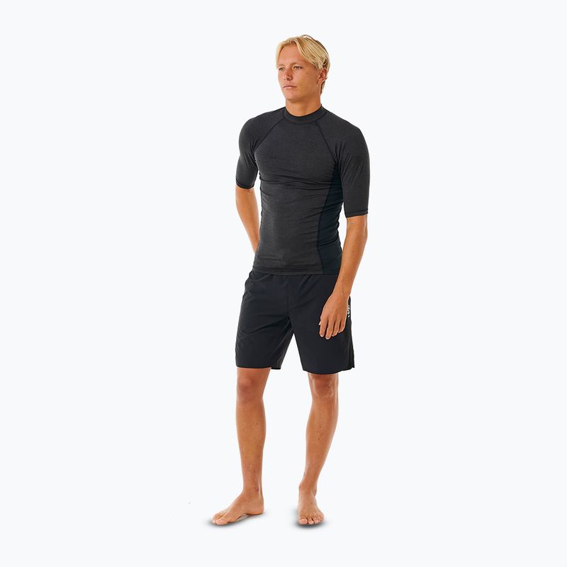 Vyriški plaukimo marškinėliai Rip Curl Dawn Patrol UPF Performance black marle 2