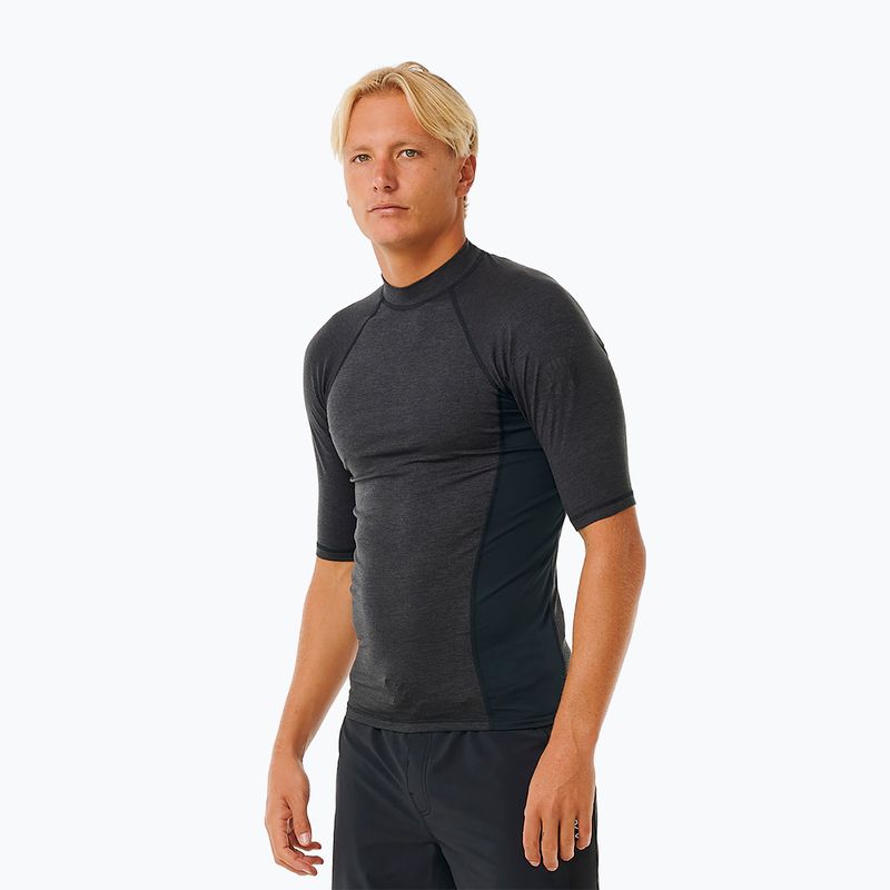 Vyriški plaukimo marškinėliai Rip Curl Dawn Patrol UPF Performance black marle 4