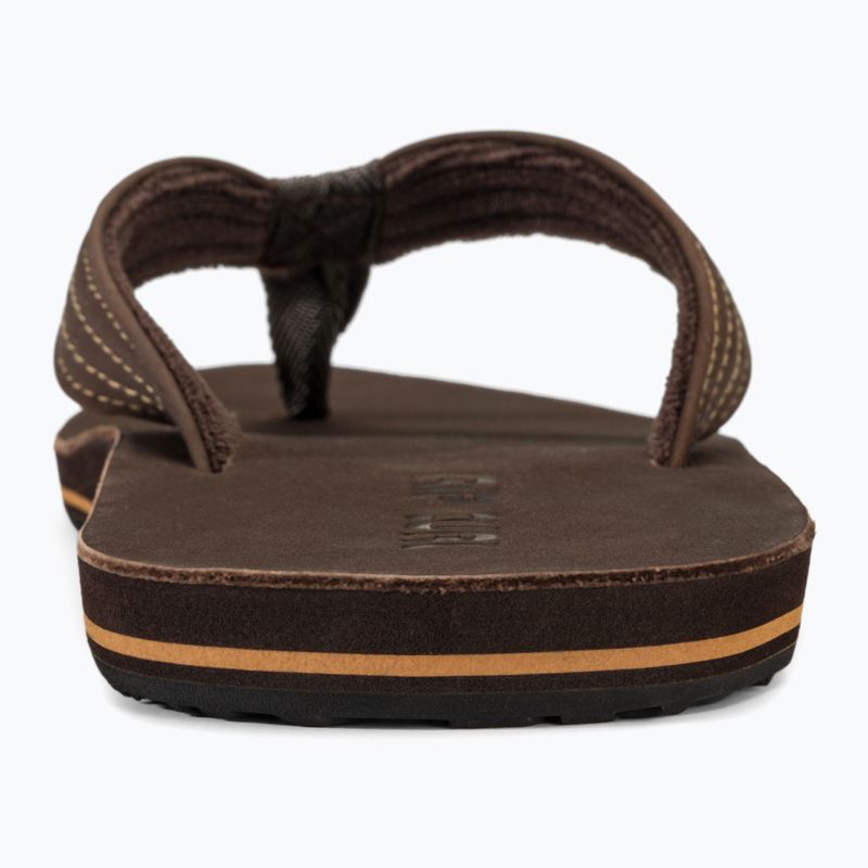 Vyriškos šlepetės per pirštą Rip Curl Revival Leather Open Toe brown 6