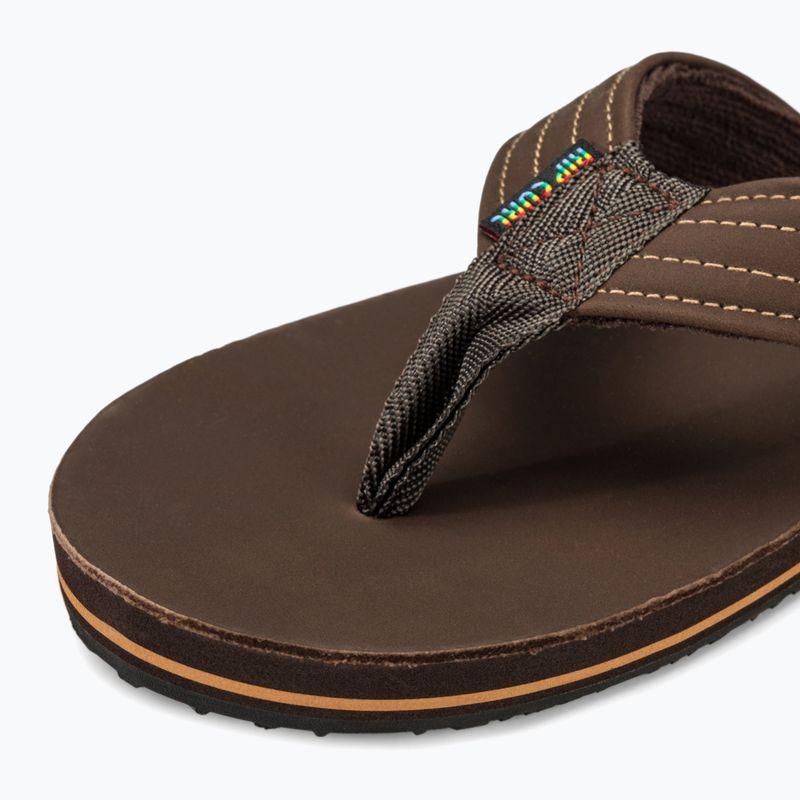 Vyriškos šlepetės per pirštą Rip Curl Revival Leather Open Toe brown 7