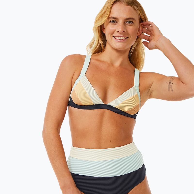 Maudymosi kostiumėlio viršus Rip Curl Block Party Spliced Fixed Tri navy 5