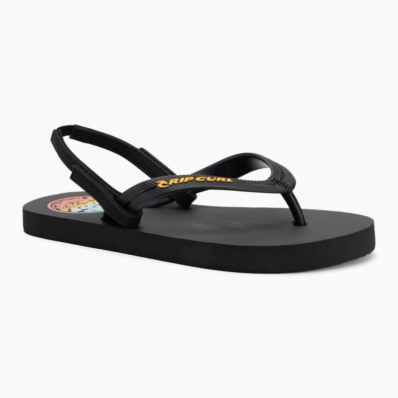 Vaikiškos šlepetės per pirštą Rip Curl Wetty Fade Bloom washed black