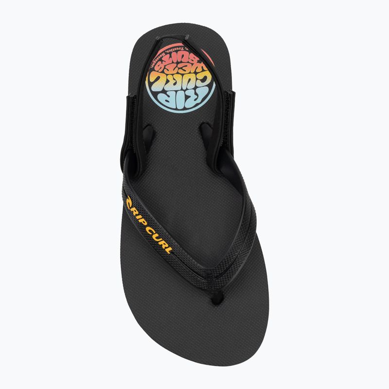Vaikiškos šlepetės per pirštą Rip Curl Wetty Fade Bloom washed black 5