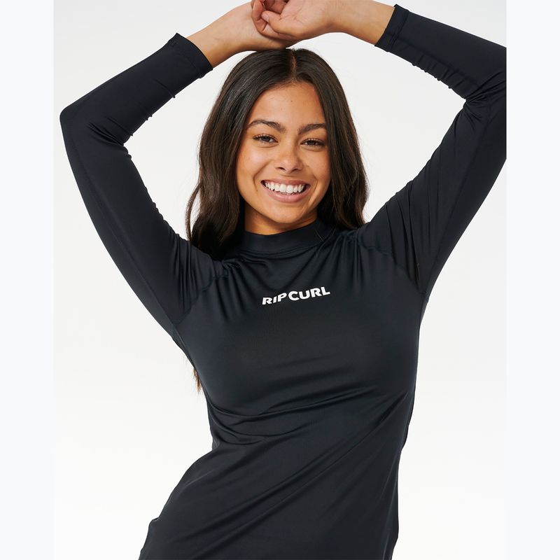 Moteriški plaukimo marškinėliai ilgomis rankovėmis Rip Curl Classic Surf UPF Rashguard black 5