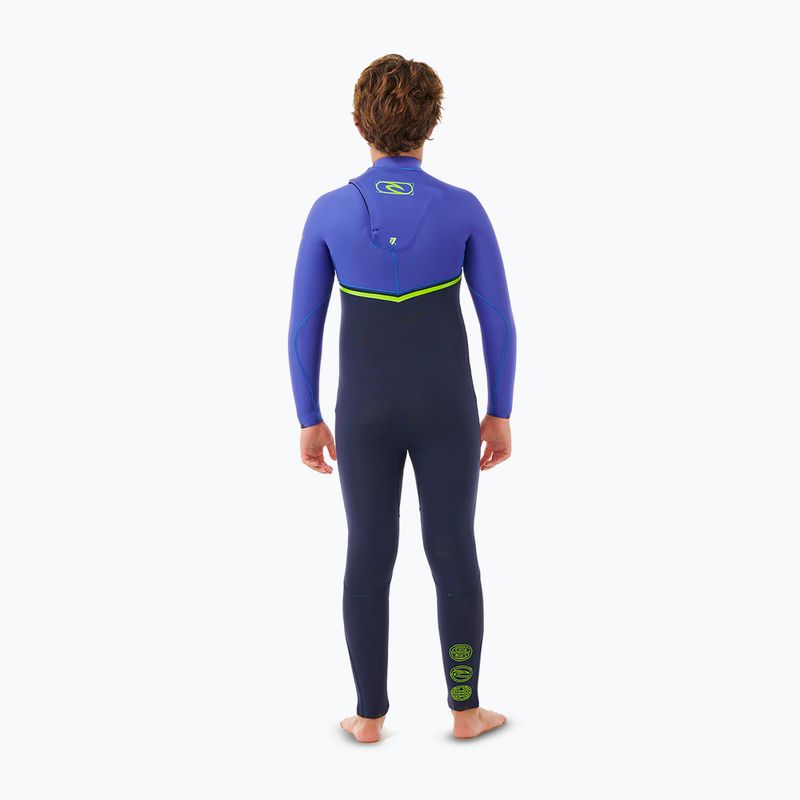 Rip Curl Flashbomb 3/2 mm Chest Zip wild berry vaikiškos plaukimo putos 2